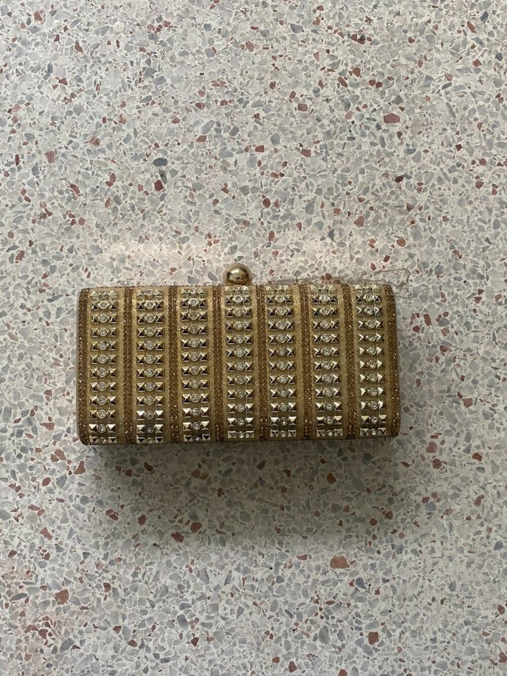Gold Embellished Evening Party Bag Clutch